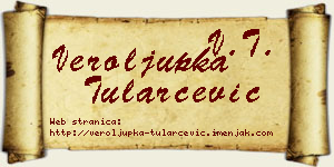 Veroljupka Tularčević vizit kartica